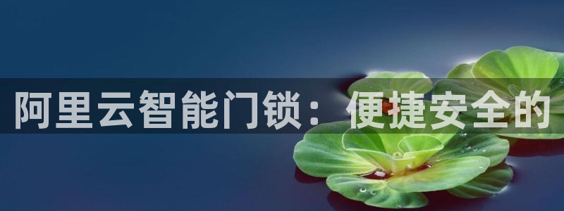 开丰娱乐登录地址入口：阿里云智能门锁：便捷安全的