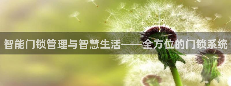 开丰娱乐官网最新消息：智能门锁管理与智慧生活——全方位的门锁