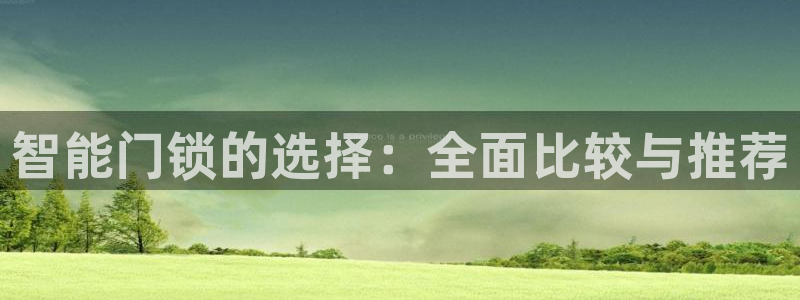 开丰娱乐地址：智能门锁的选择：全面比较与推荐