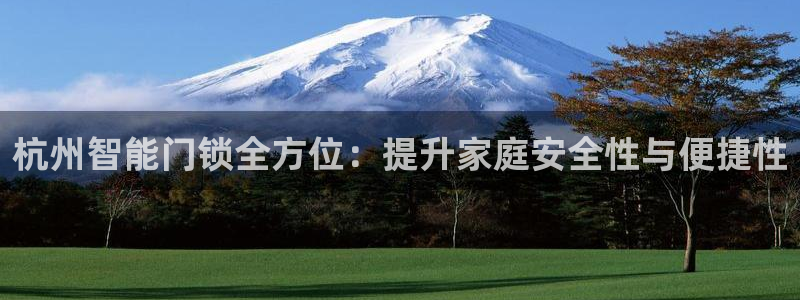 开丰娱乐手机app：杭州智能门锁全方位：提升家庭安全性与便捷