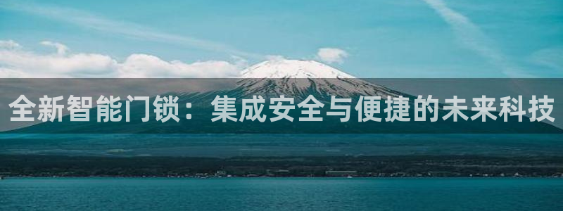 开丰娱乐乙833_43：全新智能门锁：集成安全与便捷的未来科