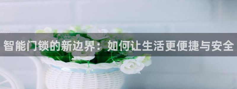 开丰娱乐登录：智能门锁的新边界：如何让生活更便捷与安全